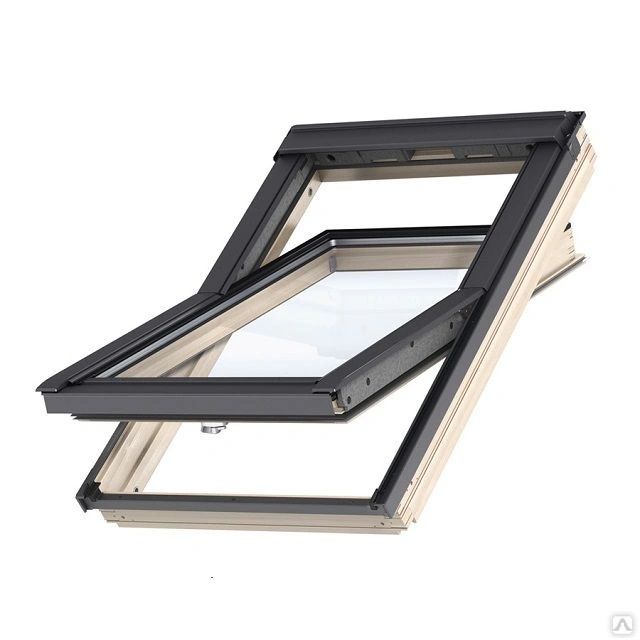 Мансардное окно Велюкс КОМФОРТ Дерево GZL PK06 1051, 94х118