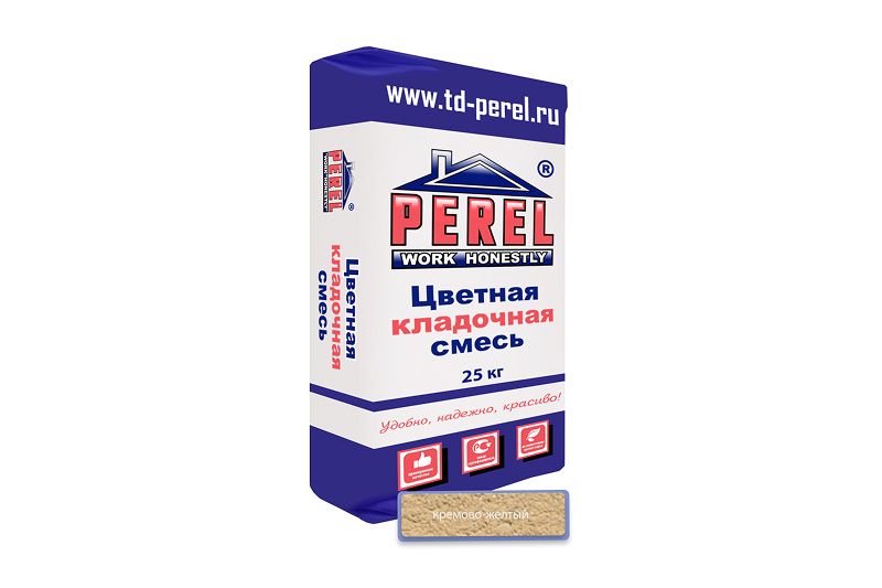 "Perel VL (лето), 25 кг"Цветные кладочные растворы, применяются для кладки кирпича с водопоглощением от 5 до 17 %. (ручная формовка) 0225 кремово-бежевая