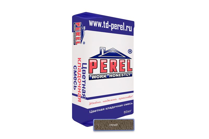 "Perel NL (лето), 25 кг"Цветные кладочные растворы, применяются для кладки кирпича с водопоглощением до 5 %. (Подходит для гиперпрессованного кирпича) 0110 серая