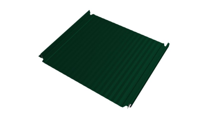 Кликфальц Double Pro Gofr  Line Grand Line 0,45 Drap с пленкой на замках RAL 7024 мокрый асфальт