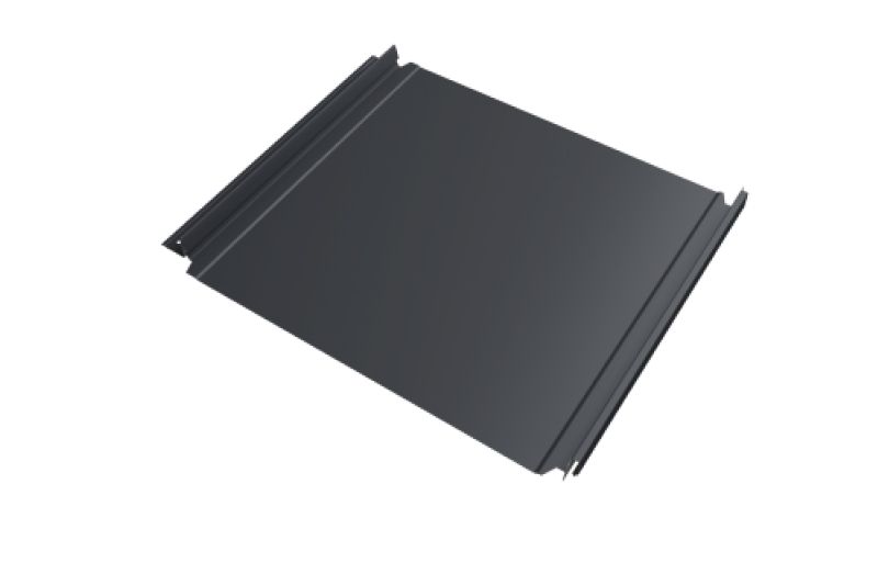 Кликфальц Double Pro  Line Grand Line 0,5 Rooftop Бархат с пленкой на замках RAL 7024 мокрый асфальт