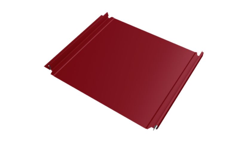 Кликфальц Double Pro   Line Grand Line 0,45 PE с пленкой на замках RAL 3003 рубиново-красный