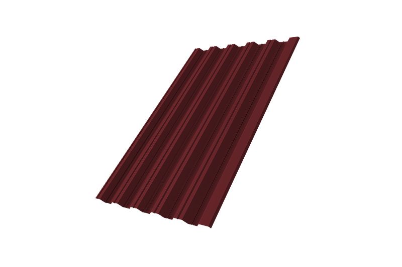 Профнастил НС35R 0,45 Drap RAL 3005 красное вино