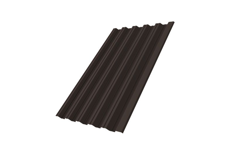 Профнастил НС35R Grand Line 0,5 Drap TX RR 32 темно-коричневый