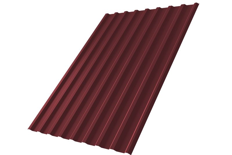 Профнастил С20R 0,5 Satin RAL 3005 красное вино