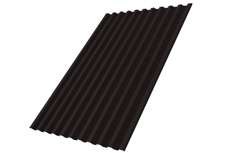 Профнастил С21R 0,5 Satin RAL 9005 черный