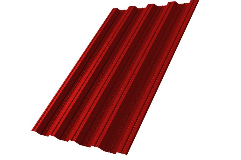 Профнастил НС44R 0,5 Satin RAL 3011 коричнево-красный