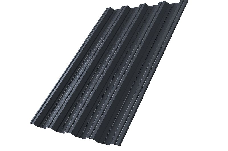 Профнастил НС44R 0,5 Satin RAL 7024 мокрый асфальт