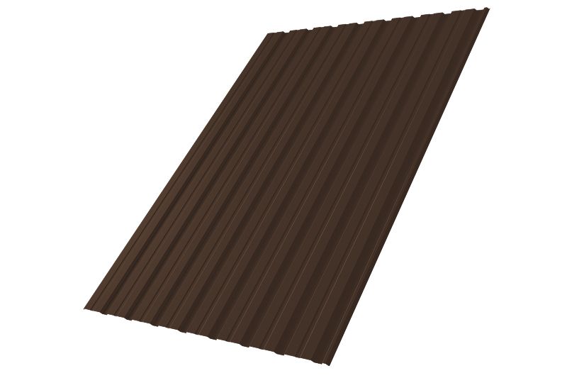 Профнастил С10R 0,5 Satin Matt RAL 8017 шоколад