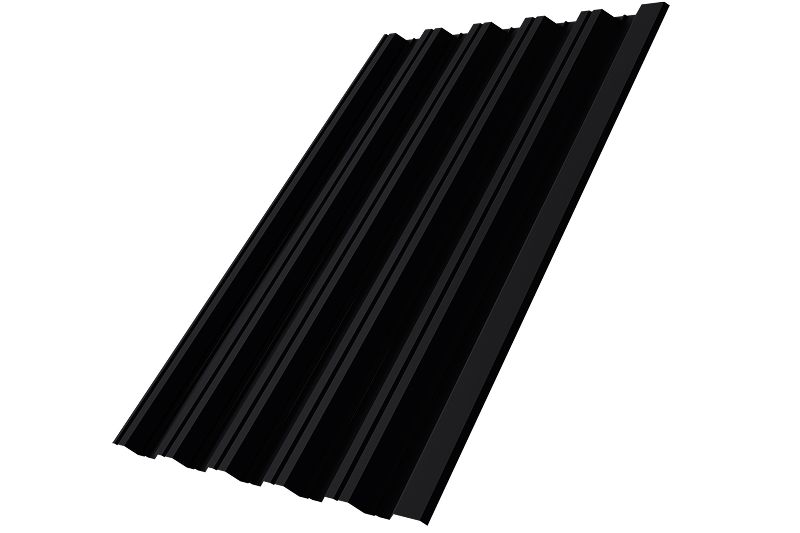 Профнастил НС35R 0,5 Velur X RAL 9005 черный