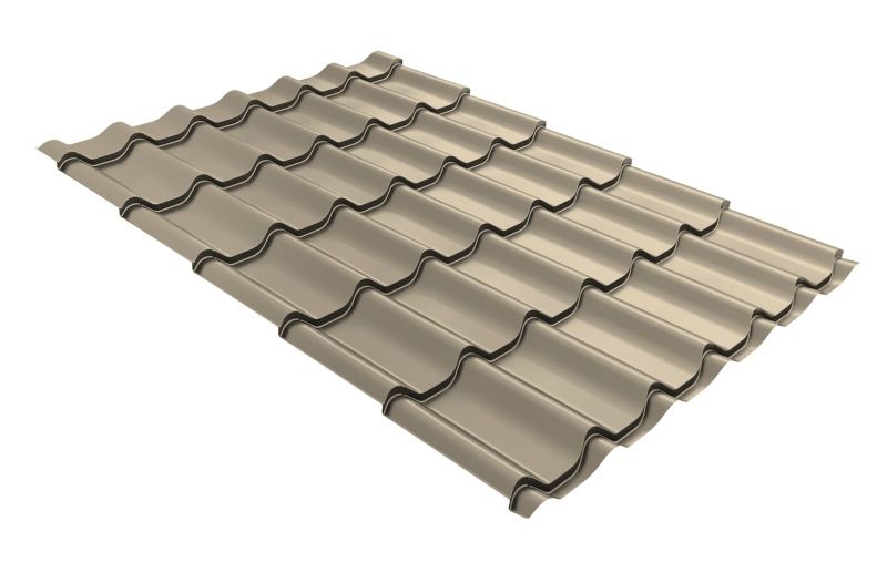 Профиль волновой Classic 0,45 Drap TX RAL 1015 светлая слоновая кость