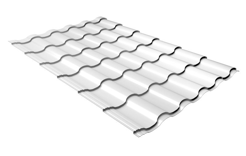 Профиль волновой Kredo 0,45 Drap TX RAL 9003 сигнальный белый