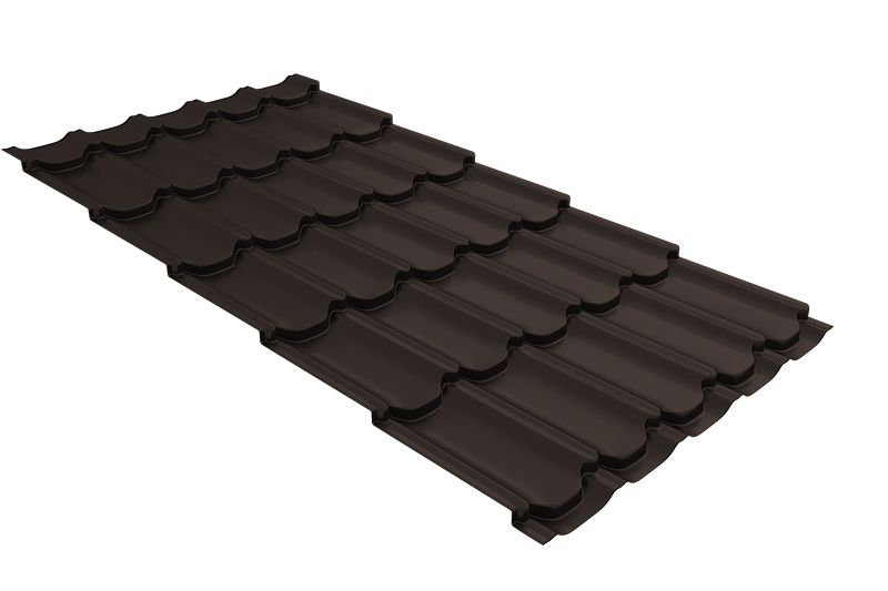 Профиль волновой Kvinta Plus 0,45 PE RR 32 темно-коричневый