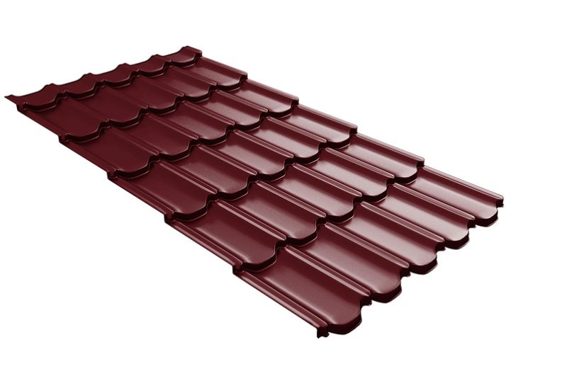 Профиль волновой  Kvinta Plus 3D 0,45 PE RAL 3005 красное вино