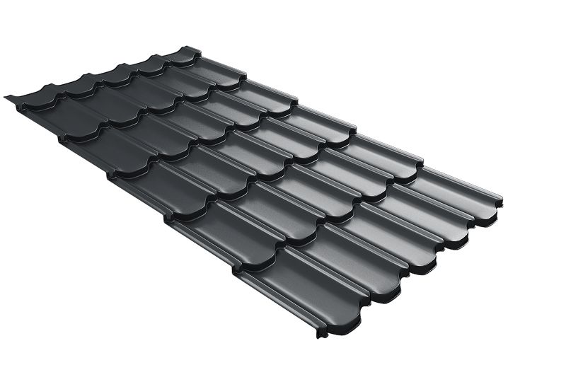 Профиль волновой Kvinta Plus 3D 0,45 PE RAL 7016 антрацитово-серый