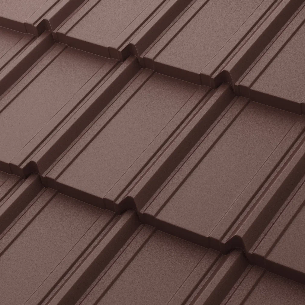 Профиль модульный  Аквасистем  Берген  XXL Сталь PU Matt (Zn275) 0,5мм  Rooftop Кашемир  (лист 1165х465 мм) RAL8017