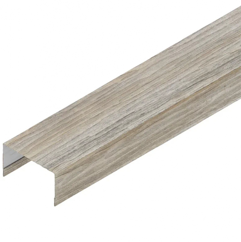 Вертикальный П-образный профиль на столб 80 (стойка) Сталь PE MATT (Zn140) 0,45мм Super Matt