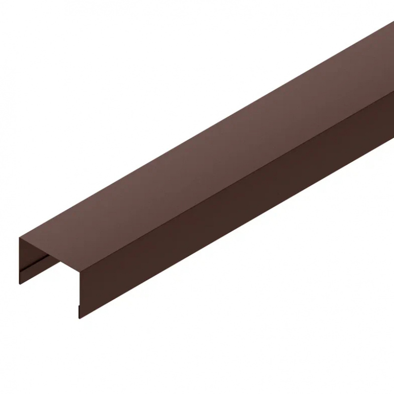 Горизонтальный П-образный профиль на столб 60 Сталь PE (Zn180) 0,5мм RoofTop Glance