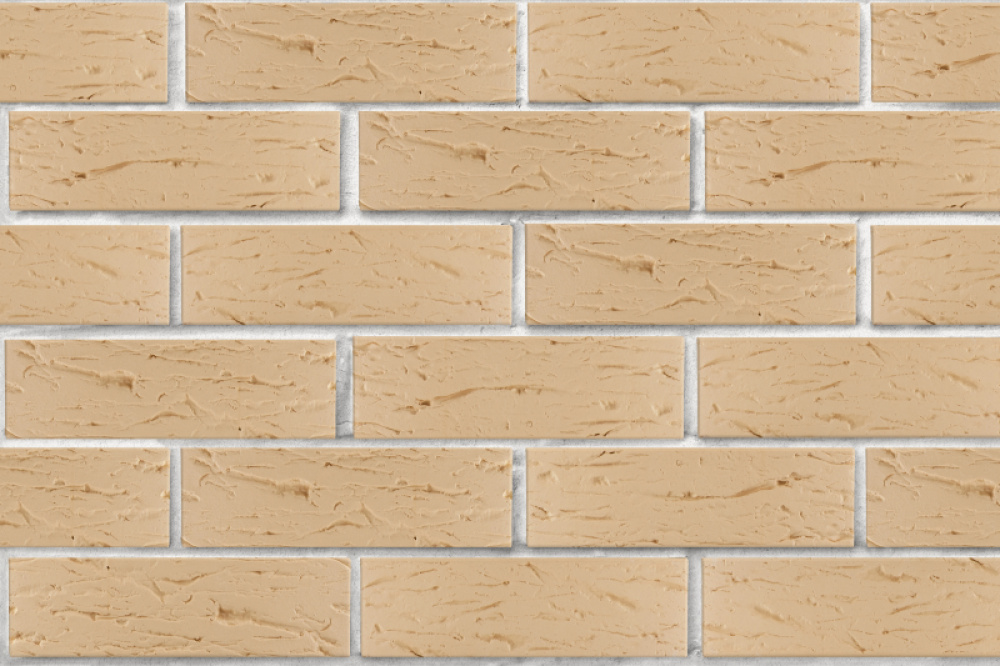 Кирпич облицовочный ЛСР бежевый рустик 250*120*65 мм