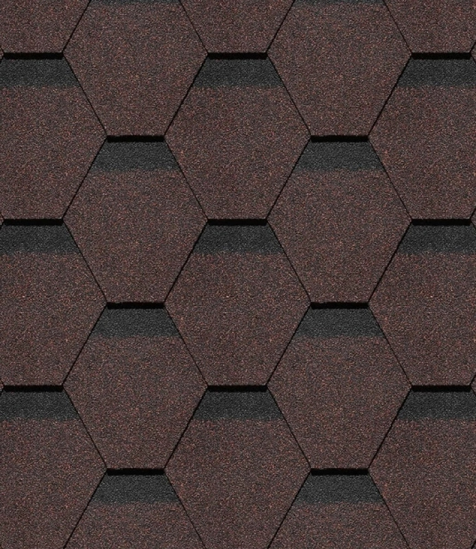 Гибкая черепица Docke / Деке PIE PREMIUM ШЕФФИЛД, Корица