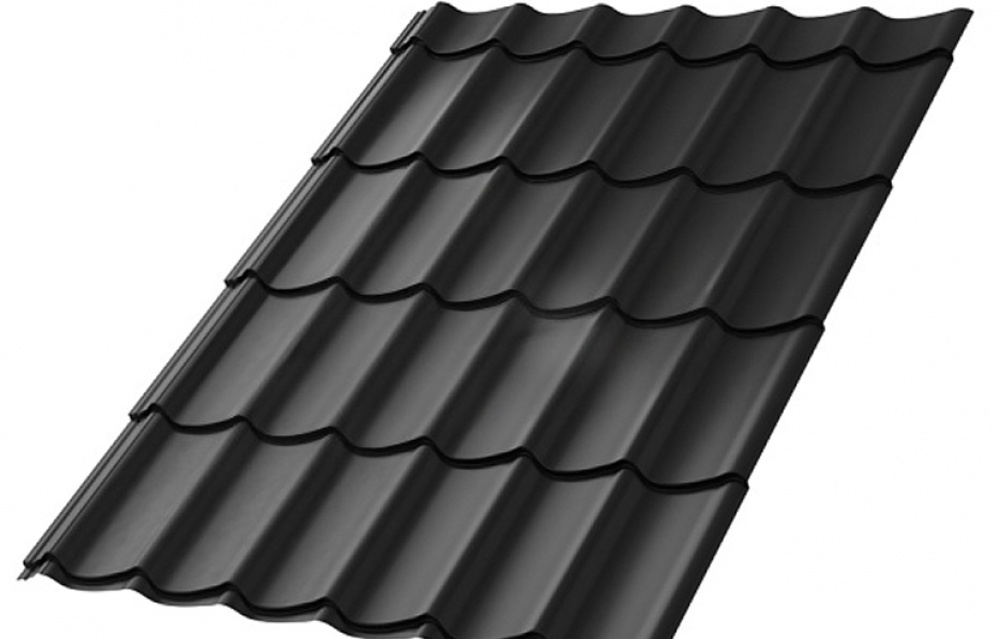 Металлочерепица МП Ламонтерра-X NormanMP (ПЭ-01-9005-0.5)