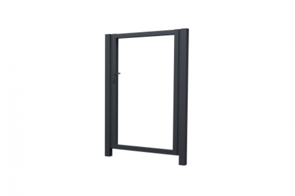 Калитка Жалюзи Texas 1,5х1,25 прямоугольный фланец 230х230 без заполнения (ламель 125 мм)