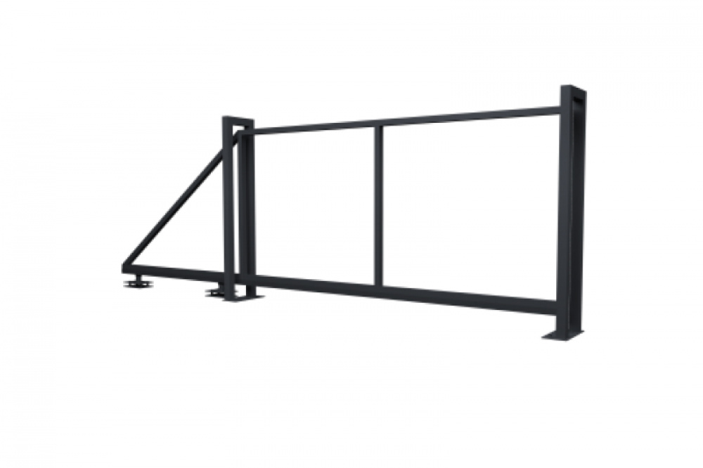 Ворота откатные Жалюзи 1,68х3,5 без заполнения