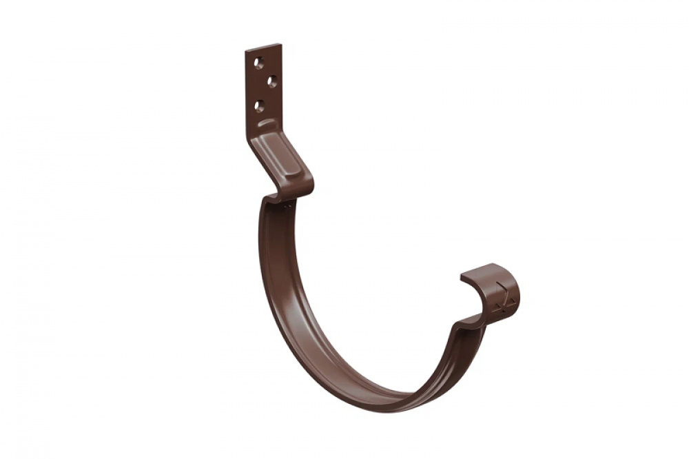 Водосточная система Aquasystem PE Крюк короткий усиленный модернизированный с комплектом крепления, 90/125 RAL8017