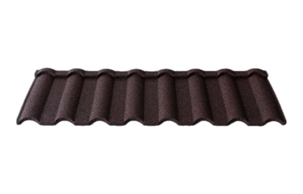 Композитная черепица TimsTile Милано 1340*420 мм Черно-красный (6)