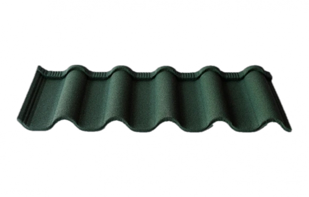 Композитная черепица TimsTile Грув 1340*420 мм Зеленый лес (8)