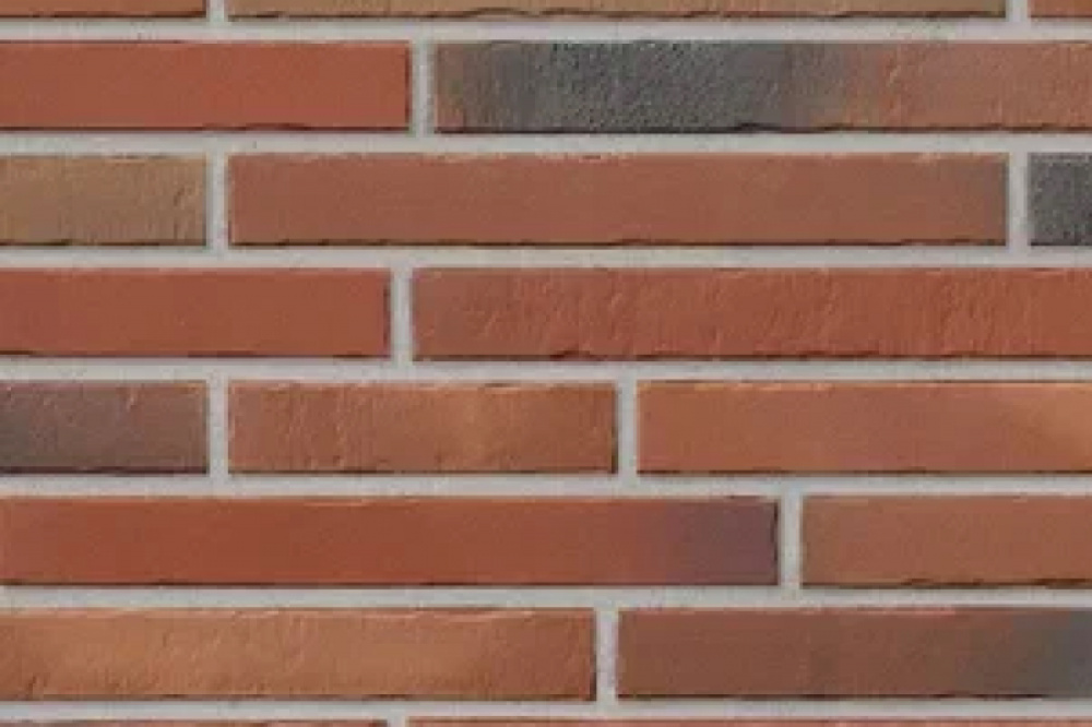 Клинкерная плитка Stroeher Glanzstueck № 2 рельефная, 440*52*14 мм