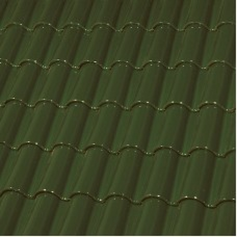 Керамическая черепица Монах и Монашка ГЛАЗУРЬ ЕТ40*1 BOTTLE GREEN