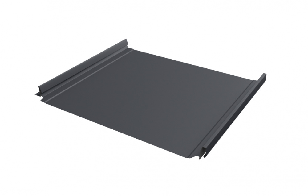 Кликфальц Pro Grand Line 0,45 Drap с пленкой на замках RAL 7024 мокрый асфальт