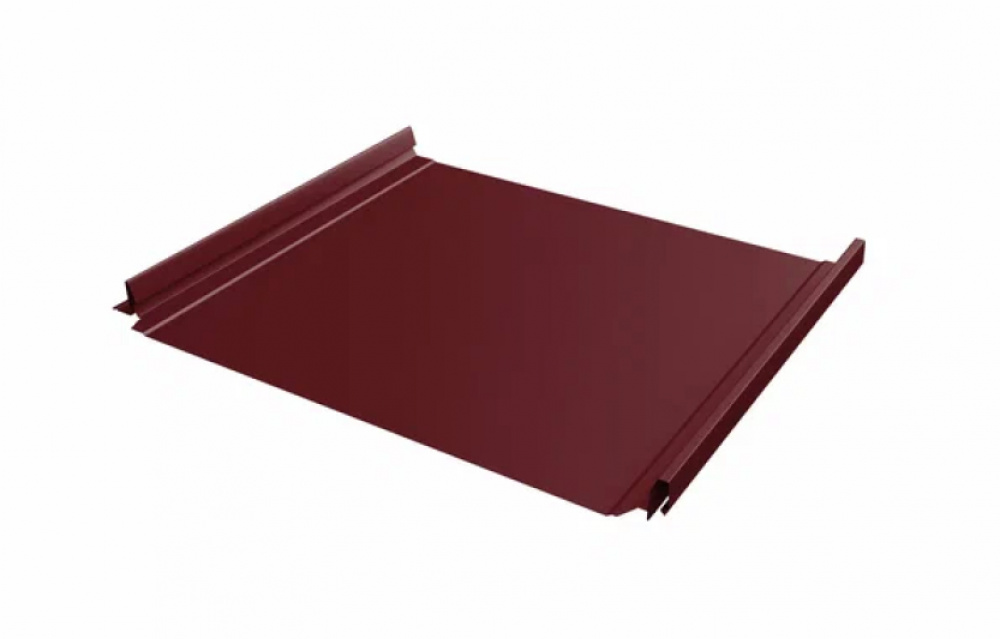 Кликфальц Pro Grand Line 0,45 Drap TR с пленкой на замках RAL 3005 красное вино