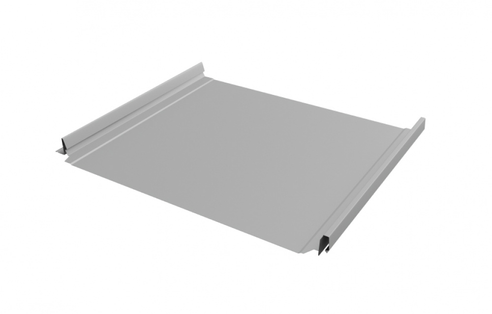 Кликфальц Pro Grand Line 0,45 Drap TX с пленкой на замках RAL 7047 телегрей 4