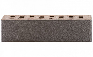 Кирпич клинкерный ЛСР Эльфюс серебристый гладкий 250*85*65 мм