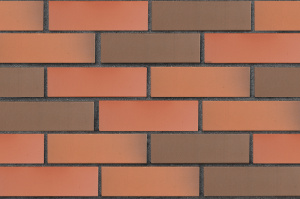 Кирпич клинкерный ЛСР Ноттингем красный флэшинг гладкий 250*85*65 мм