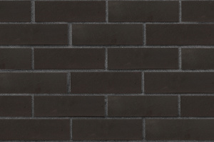 Кирпич клинкерный ЛСР Рейкьявик черный ангоб матовый гладкий 250*85*65 мм