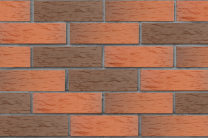 Кирпич клинкерный ЛСР Ноттингем красный флэшинг береста 250*85*65 мм