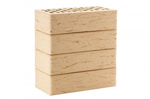 Кирпич облицовочный ЛСР бежевый рустик 250*120*65 мм