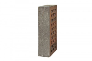 Кирпич лицевой красный флэш с пепельной посыпкой ультра 1NF рустик