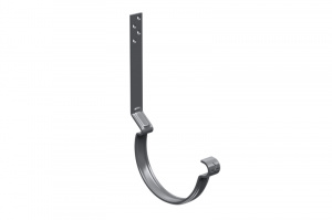 Водосточная система Aquasystem  PE Крюк длинный усиленный модернизированный с комплектом крепления, 90/125 RAL7024