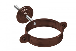 Водосточная система Aquasystem PU Хомут с комплектом крепления, 90/125 RAL8017