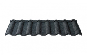 Композитная черепица TimsTile Милано 1340*420 мм Черно-белый (14)