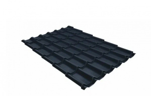 Металлочерепица Grand Line Classic Satin Matt TX RAL 7024 мокрый асфальт