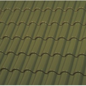 Керамическая черепица Монах и Монашка ГЛАЗУРЬ ЕТ5*1 OLIVE GREEN