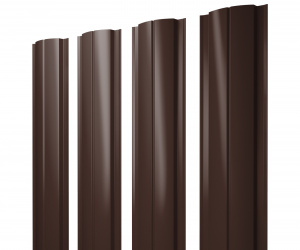 Штакетник Полукруглый Slim 0,4 PE-Matt-Double