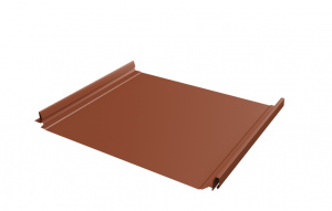 Кликфальц Pro Grand Line 0,45 Drap с пленкой на замках RAL 8004 терракота