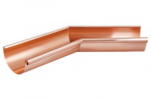 Водосточная система Aquasystem МЕДЬ УГОЛ ЖЕЛОБА 135 НАРУЖНЫЙ 125/90 BC